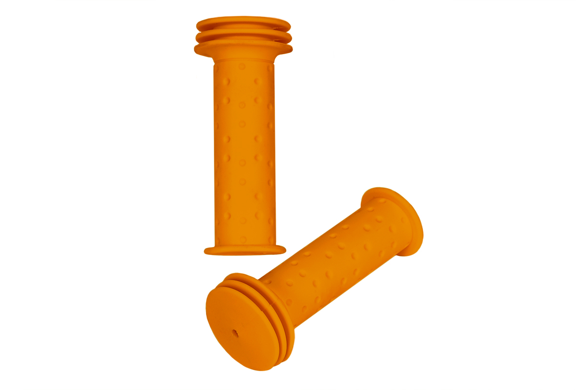 Грипсы XH-G143 100mm, резина, оранжевые