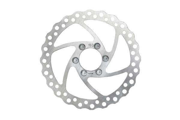 Ротор тормоза ZDE-160M 160mm, адаптер под резьбовое крепление,серебристый