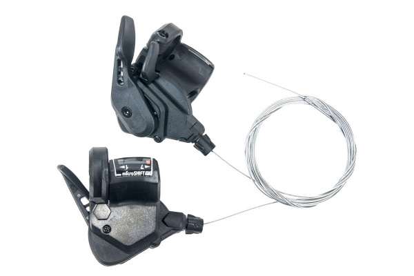 Манетки MICROSHIFT TS38-LI/7 (левая+правая)3х7 передач,без упаковки
